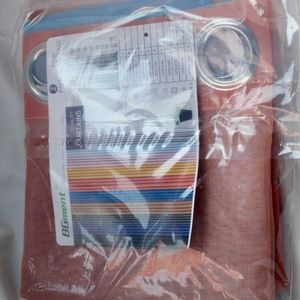 Sheer Curtains 63 inch Length 2 Panels Set, Grommet Faux Linen White Semi Sheer